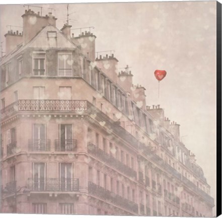 Framed Heart Paris Print