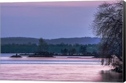 Framed Evening on the Bay Print