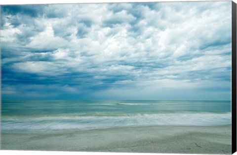 Framed Morning at the Beach Print