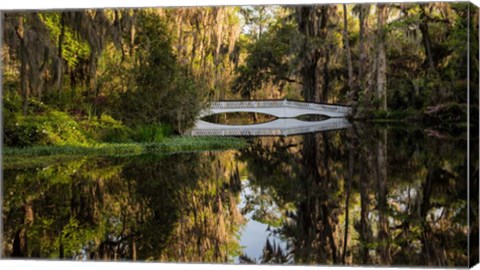 Framed Long White Bridge Print