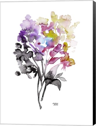 Framed Colorful Bouquet Print