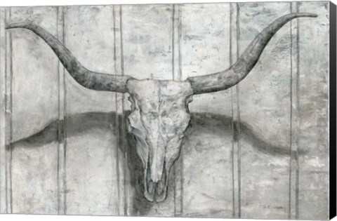 Framed Longhorn Print