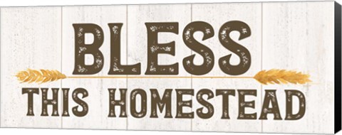 Framed Farm Life Panel Bless this Homestead Print