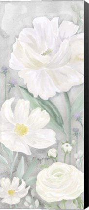 Framed Peaceful Repose Gray Panel II Print