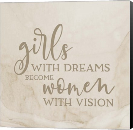 Framed Girl Inspired-Dreams Print