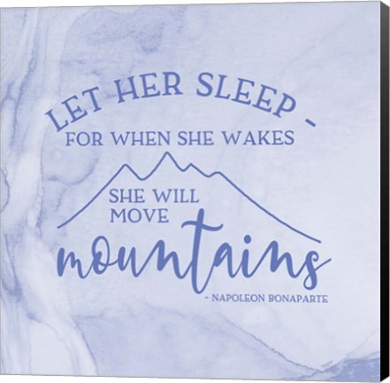 Framed Girl Inspired- Move Mountains Print