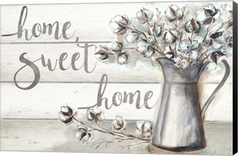 Framed Farmhouse Cotton Home Sweet Home Print