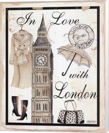 Framed In Love With London Print