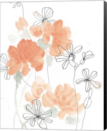 Framed Blush Peonies I Print