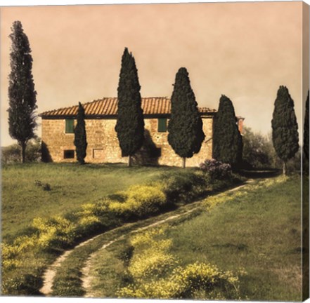 Framed Tuscan Farmhouse Print