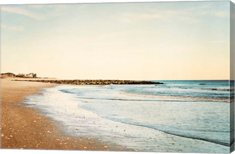 Framed Walking on the Coast Print