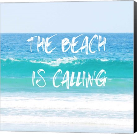 Framed Beach Is Calling Print