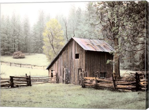 Framed Barn near Sonora Print