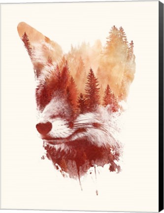 Framed Blind Fox Print