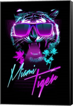 Framed Miami Tiger Print