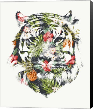 Framed Tropical Tiger Print