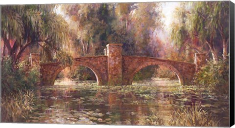 Framed Willow Bridge Print