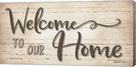 Framed Welcome To Our Home Print