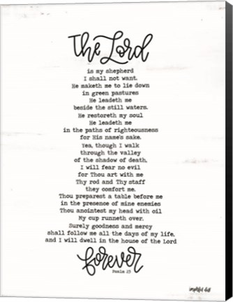 Framed Psalm 23 Print