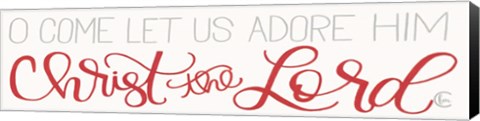 Framed Let Us Adore Him Print