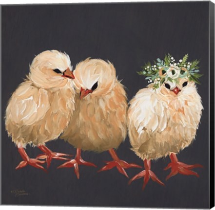 Framed Chick Trio Print