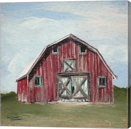 Framed Red Barn Print