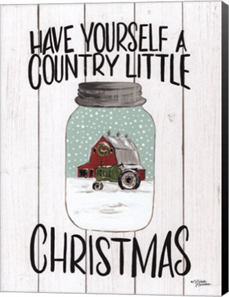 Framed Have Yourself a Country Little Christmas Print