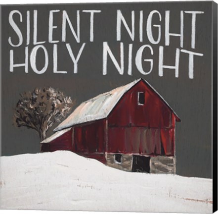 Framed Silent Night Holy Night Print