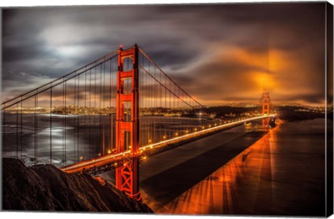 Framed Golden Gate Evening Print