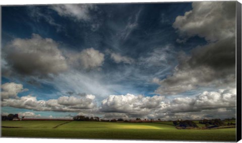 Framed Love Clouds Print