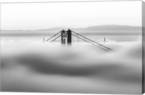 Framed Across the Bay (BW) Print