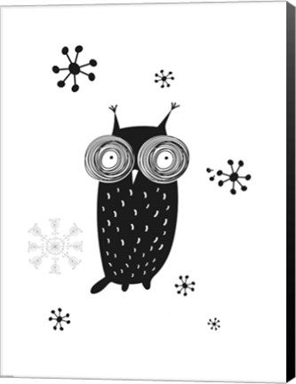 Framed Owl I Print