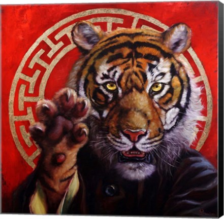 Framed Legend of Tiger Claw Print