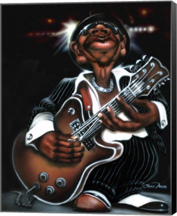 Framed Jazzman Cool Print