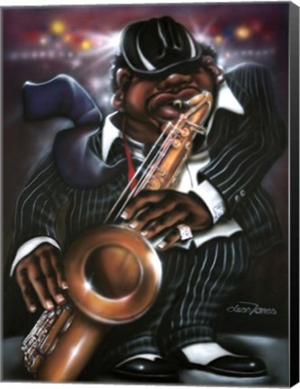 Framed Jazzman Moe Print