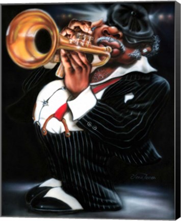 Framed Jazzman Papa Joe Print