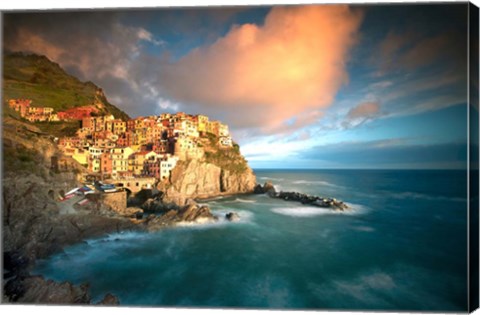 Framed Cinque Terre, Italia Print