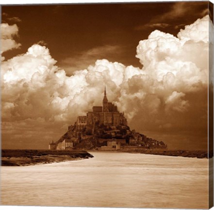 Framed Mont San Michel Print