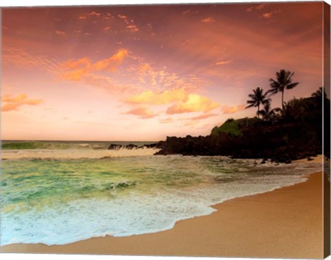 Framed North Shore Dawn, Oahu Print