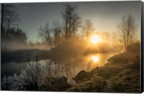 Framed New Day Pitt Meadow Print