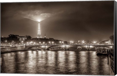 Framed Paris Night Print