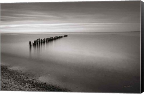 Framed Lake Superior Old Pier V Print