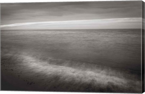 Framed Lake Superior Beach I BW Print