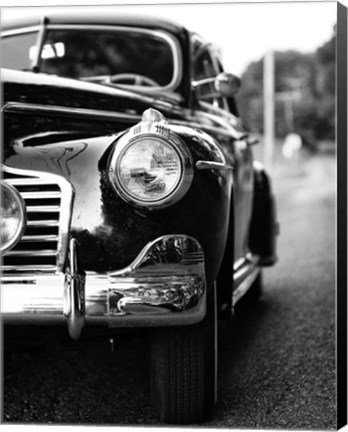 Framed Classic Car II Crop Print