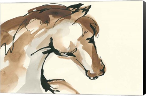Framed Horse Head I Print