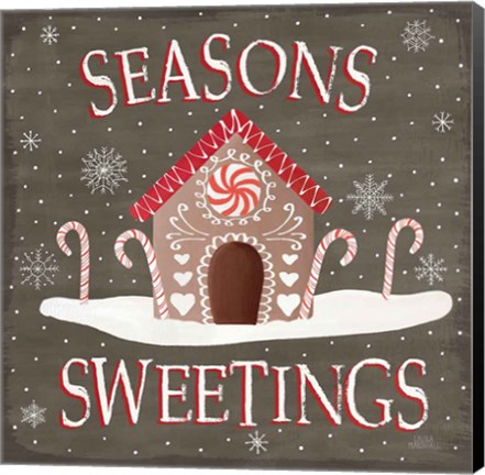 Framed Christmas Cheer VII Seasons Sweetings Print