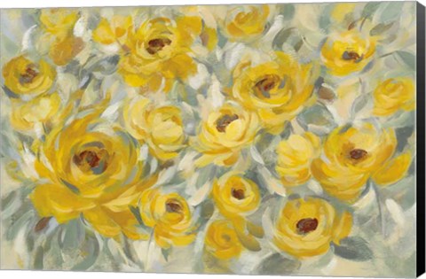 Framed Yellow Roses Print