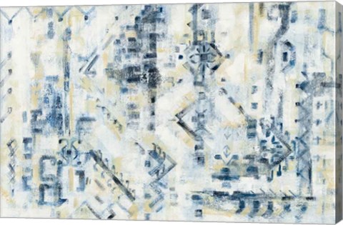 Framed Scattered Indigo Print