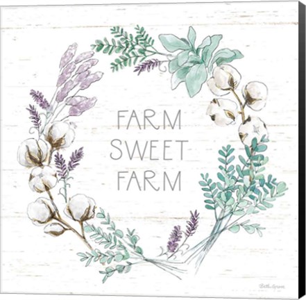 Framed Farmhouse Cotton VIII Print