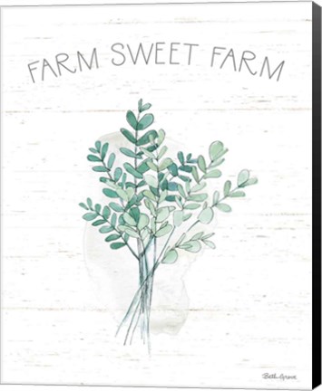 Framed Farmhouse Cotton V Print